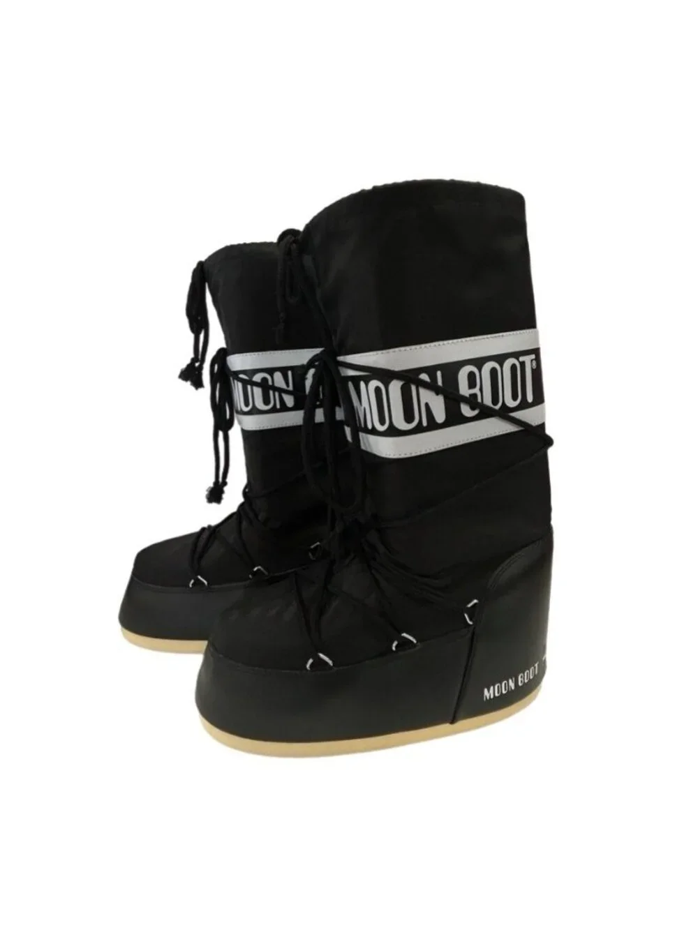 Moon Boot Icon Classic Black Winter Snow Boots W SIZE 10-11.5